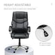 image 4 of HOMCOM High Back Computer Office Chair Faux Leather Swivel Desk Chair with Adjustable Height Rocking Function Black
