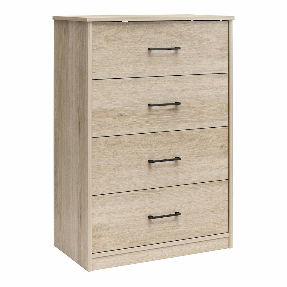 image 1 of BrEZ Build Pearce 4 DRW Dresser Light Oak | Brown | Light Oak | One Size