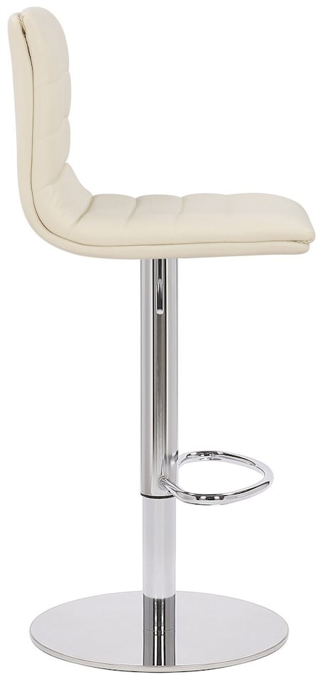 image 1 of Deluxe Aldo Cream Bar Stool - Adjustable Swivel Breakfast & Kitchen Stool