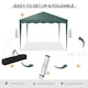 image 4 of Outsunny 3x3(m) Pop Up Gazebo Marquee Tent for Garden w/ Carry Bag Grey