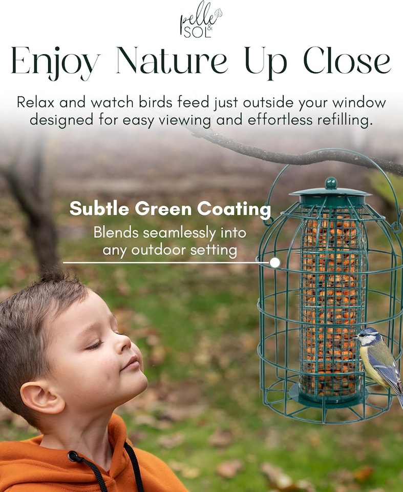 image 1 of Pelle & Sol Peanut Bird Feeder Squirrel Proof
