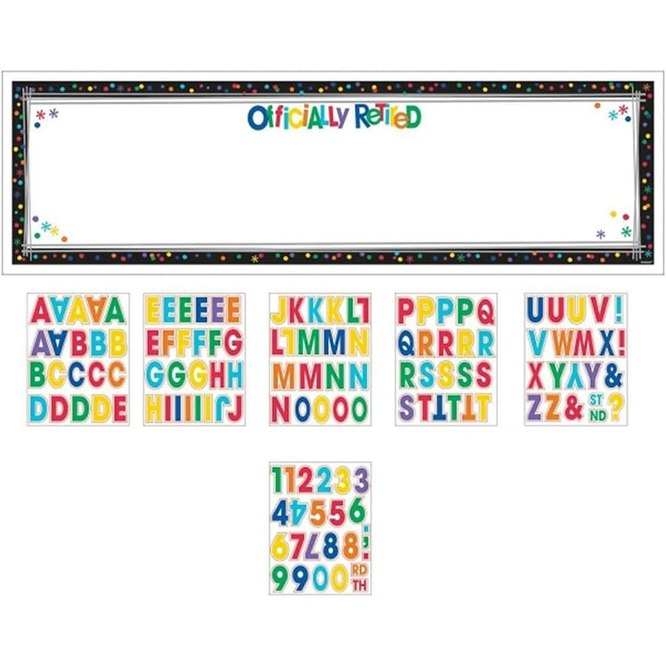 Amscan Customisable Retirement Banner - Multicoloured - One Size