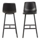 image 2 of I Oregon Bar Chair in Black Set of 2