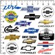 image 2 of Chevrolet Deluxe Logo Stickers (Pack of 50) - Multicoloured - One Size