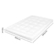 image 2 of Lavio Mattress Topper Single 10CM Deep Washable Thick Soft Microfibre with Strap White | Single
