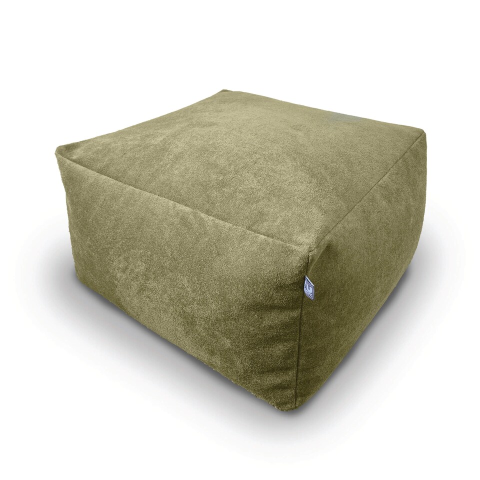 image 1 of rucomfy Indoor Large Ottoman Pouffe - Plush Velora Bean Bag Footstool