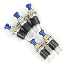 Gaugemaster Electric Blue Push to Make Switches (5)