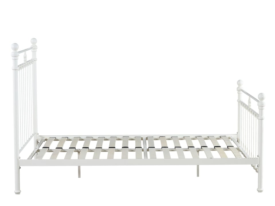 image 1 of Snuggle Beds Aria Classic Cream Metal Bed Frame - Small Double | Cream | Small Double