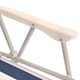 image 6 of Oypla 2x Stripey Camping Festival Party Folding Outdoor Chairs with Armrests Blue