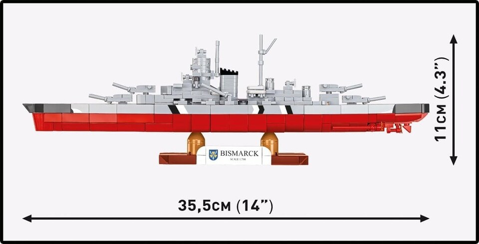 image 1 of Cobi 4854 World War II  Bismarck 590 pcs