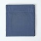 image 2 of Homescapes Navy Blue Linen Flat Sheet, King Blue | King