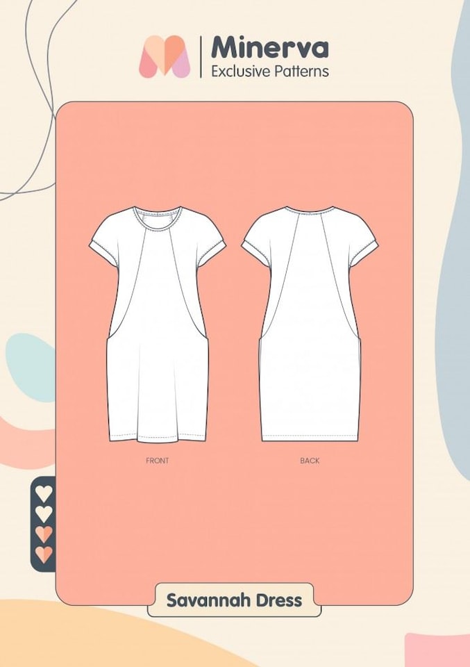 image 1 of Minerva Savannah Dress Paper Sewing Pattern – Women’s Dress, Sizes K–T, Easy
