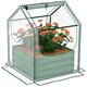 image 1 of Outsunny Raised Garden Bed Planter Box with Greenhouse, Clear