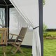 image 8 of Outsunny 4M Hexagon Gazebo, Netting Party Tent, Patio Canopy Outdoor Event Shelter for Activities, Shade Resistant, Dark Grey