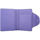 image 2 of Slim Line Genuine Soft Leather RFID Protected Credit Card Holder Purse Purple | Violet