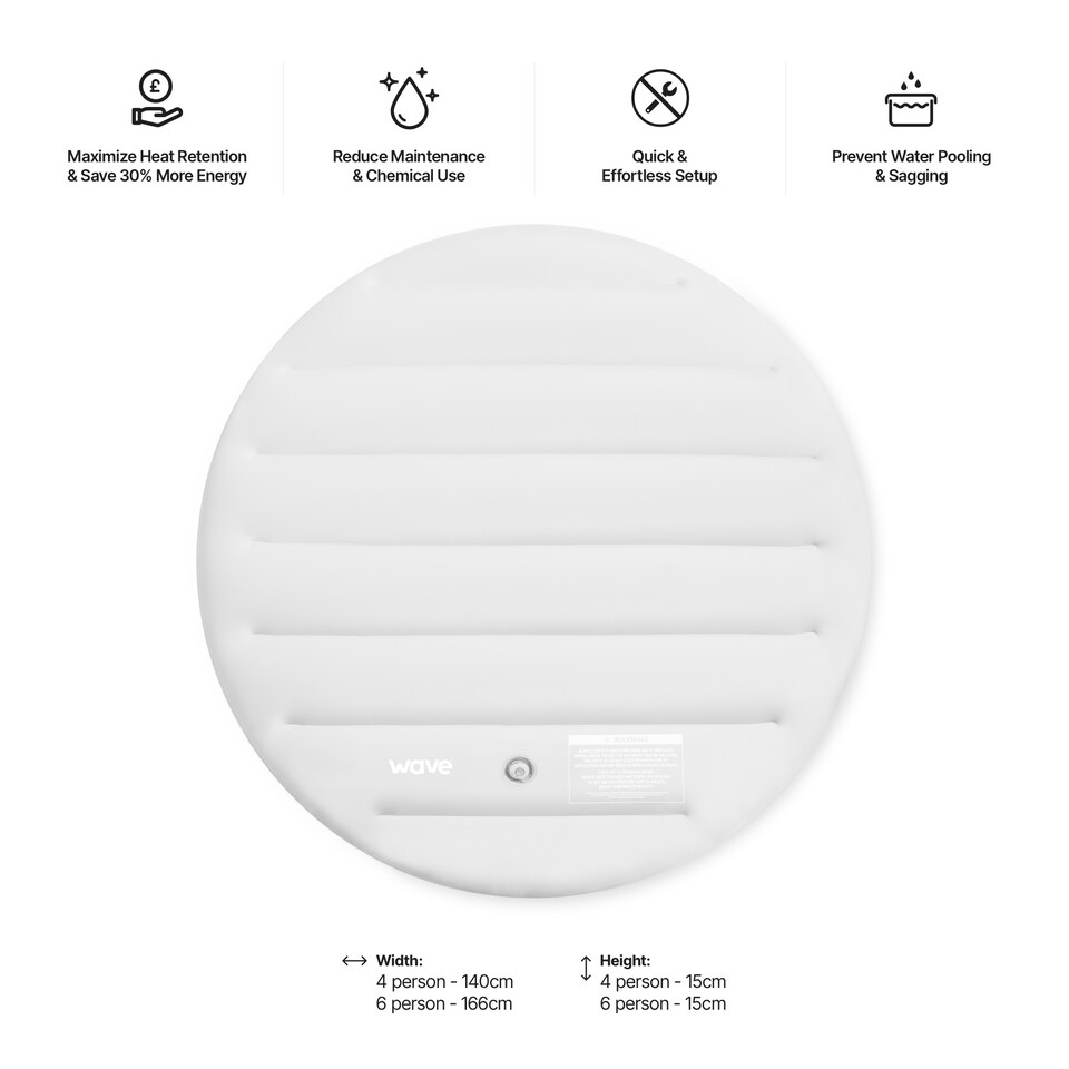 image 1 of Wave Thermally Efficient Inflatable Cover, Atlantic
