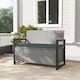 image 9 of Outsunny 151.5 L Garden Storage Bench with Inner Bag, 2 Seater PE Rattan Outdoor Garden Bench with Storage, Cushion, Wicker Outdoor Loveseat for Patio, Grey | Grey | One Size
