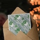 image 3 of Hannah Borger Overbeck Art Card Green Geometric Pattern