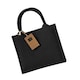 image 2 of Westford Mill Jute Mini Gift Bag (6 Litres) - Black/Black - One Size