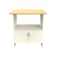 image 7 of Albert Bottom Drawer Coffee Table in Cream Ash & Riviera Oak (Ready Assembled) | Cream | Cream Ash & Riviera Oak