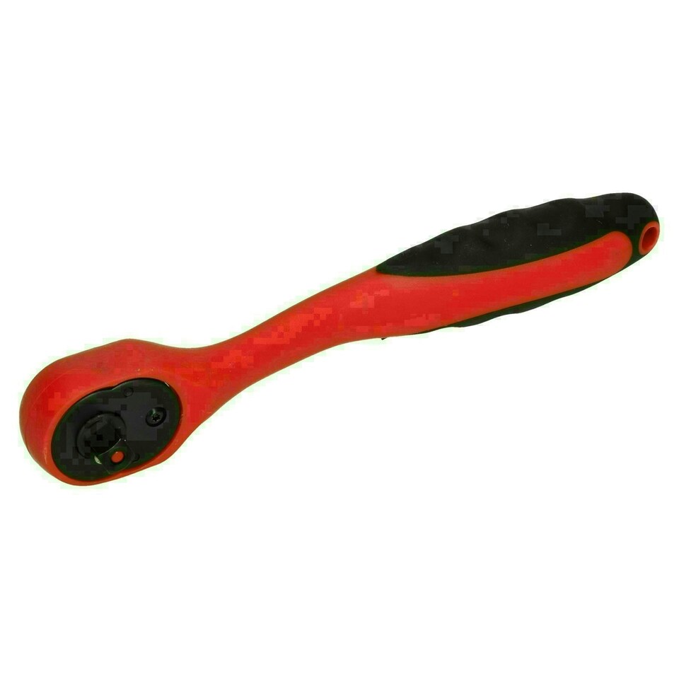 image 1 of 1/4" Drive Curved Quick Release Reversible Ratchet Socket Driver 150mm Length
