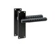 image 2 of Golden Grace 5 Pairs Victorian Knurled Honeycomb Hex Cut T-Bar Interior Door Handle on Backplate Matt Black - 150mm x 40mm
