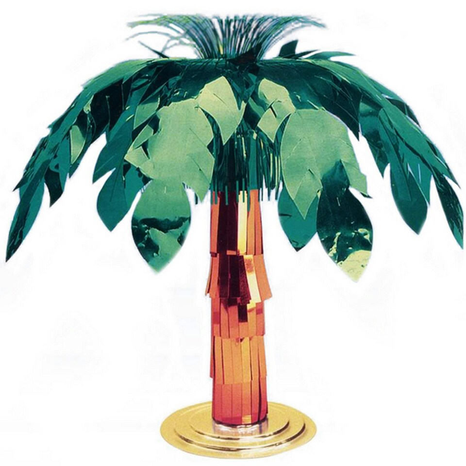 Amscan Hawaiian Giant Foil Palm Tree Centrepiece - Multicoloured - 50cm