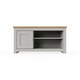 image 1 of Lisbon TV Unit  1 Door Shelf Grey & Oak