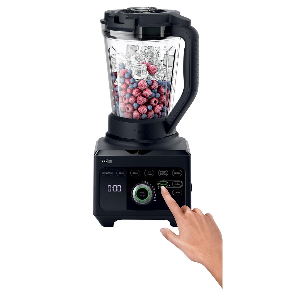 image 1 of Braun 3L PowerBlend 9 Jug Blender, JB9040BK, Black