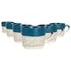 image 1 of Nicola Spring Ceramic Dipped Dash Coffee Mugs - 475ml - Blue - Pack of 6 Blue