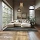 image 3 of Rug Zonelle - short pile and ultra-soft, rectangular or round Grey | Anthracite | 200 x 290 cm