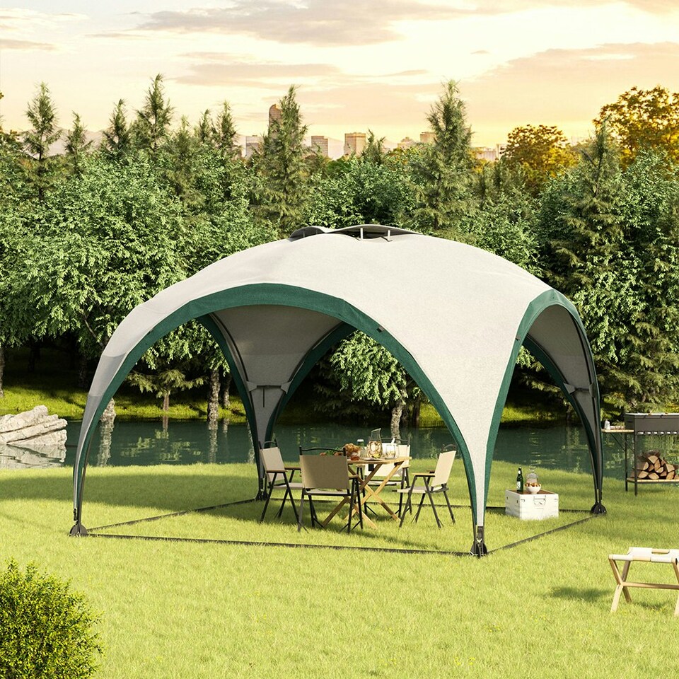 image 1 of Living and Home 3*3m Outdoor Canopy, Green