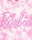 image 6 of Barbie Girls Towel Poncho | Pink Tie Dye Wearable Bath Towel For Kids | Classic Logo Graphic Hooded Changing Robe | Short Sleeve Cosy Swimwear Beach Cover Up Merchandise Gift for Children
