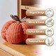 image 4 of Marco Paul 13cm Orange Plush Autumn Décor Pumpkin Halloween Decorations