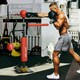 image 7 of SPORTNOW Boxing Bag, Freestanding Punching Bag with Reflex Bar, Speed Balls Black