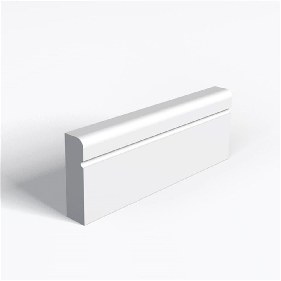 Pack of 20 (Total 20 Units) - MDF Moisture Resistant Primed Pencil Round and Drip & Rebate - 18mm (T) x 69mm (H) x 2440mm (L)