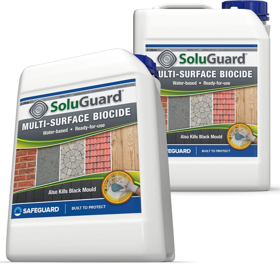 image 1 of Soluguard Multi Surface Biocide -2 x 5L - High Strength, Ready for Use Against Fungi, Mould, and Algae