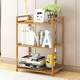 image 2 of Living and Home 3 Tier Bamboo Wood Storage Shelf Rack-50cm W x 25cm D x 71cm H