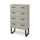 image 2 of Core Products Texas, 4 Drawer Chest Of Drawers H90.3cm x W76.5cm x D39.5cm Grey