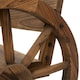 image 8 of Outsunny Wooden Garden Bench Outdoor Loveseat with High Back, Brown