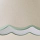 image 6 of ValueLights Florie Natural Large Taper Lamp Shade Scallop Green Trim & Bulb | Green