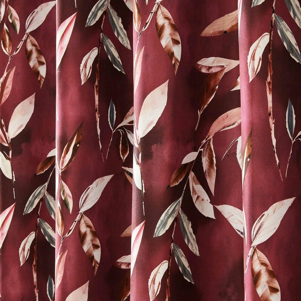 image 1 of Sundour Madrid Curtains Wine Red | 66x90"