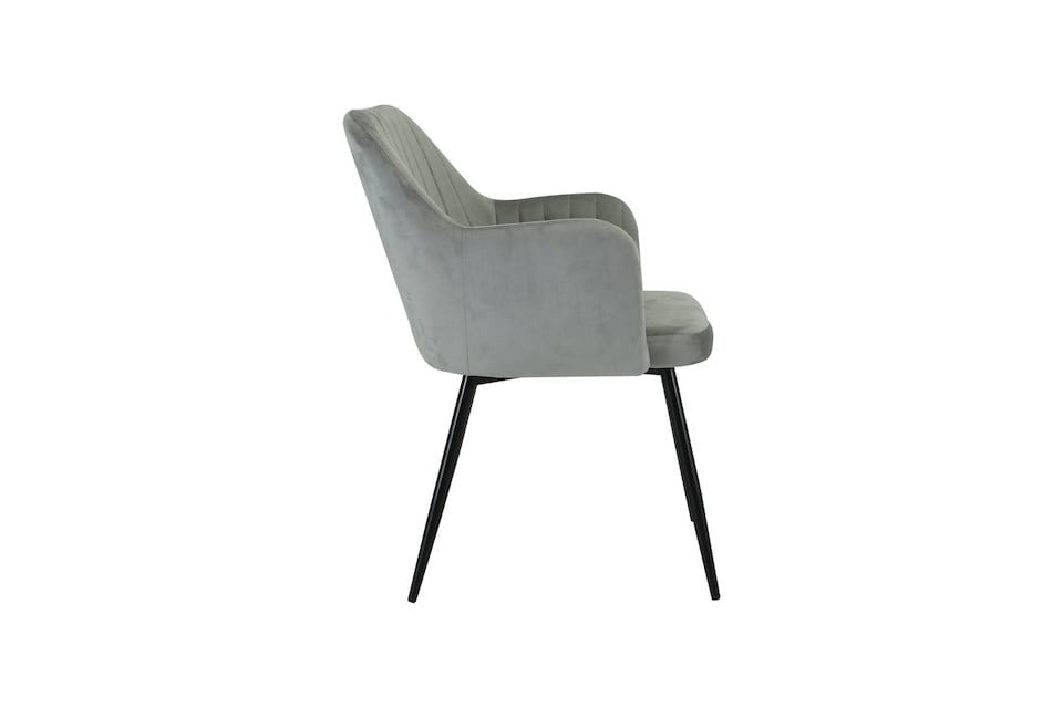 image 1 of San Diego Marble Top Dining Table with Charlotte Velvet Chairs - Grey | Grey