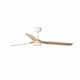 image 1 of Punt White, Light Wood 3 Blade Ceiling Fan With DC Motor
