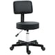 image 1 of HOMCOM Adjustable Swivel Salon Chair Padded Seat Back 5 Wheels Black