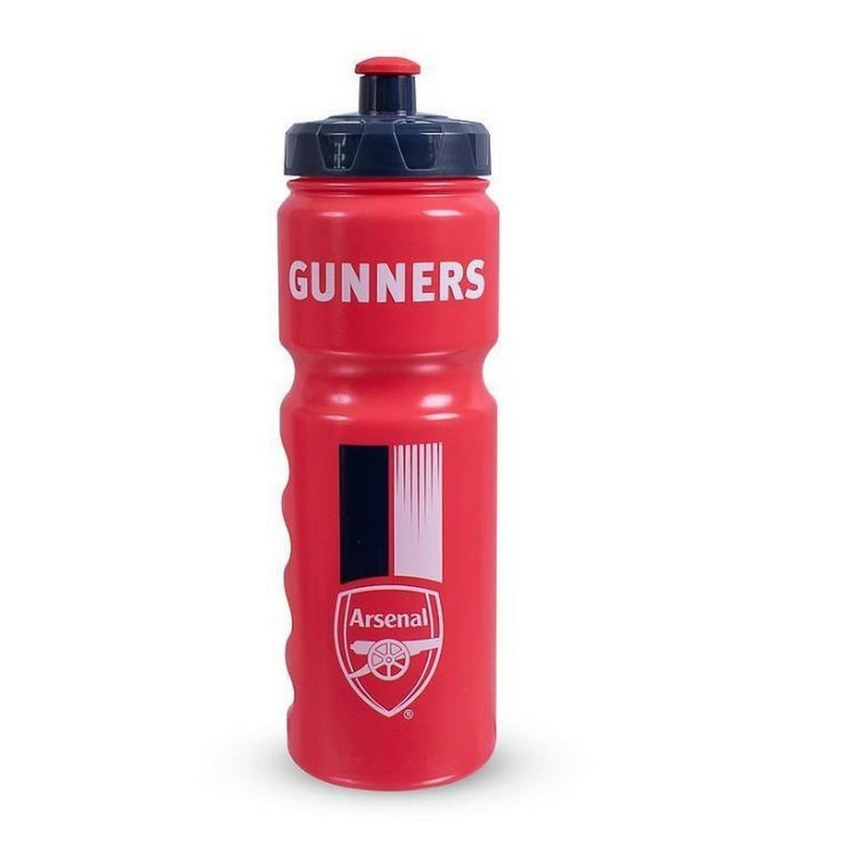 Arsenal FC Gunners Plastic Water Bottle - Red/Black/White - One Size