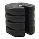 image 1 of Gazebo Anchor Weight Set of 4 Black Rounded PE Material Waterproof