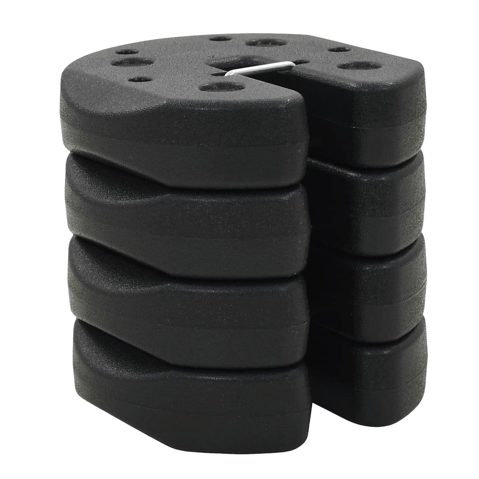 image 1 of Gazebo Anchor Weight Set of 4 Black Rounded PE Material Waterproof