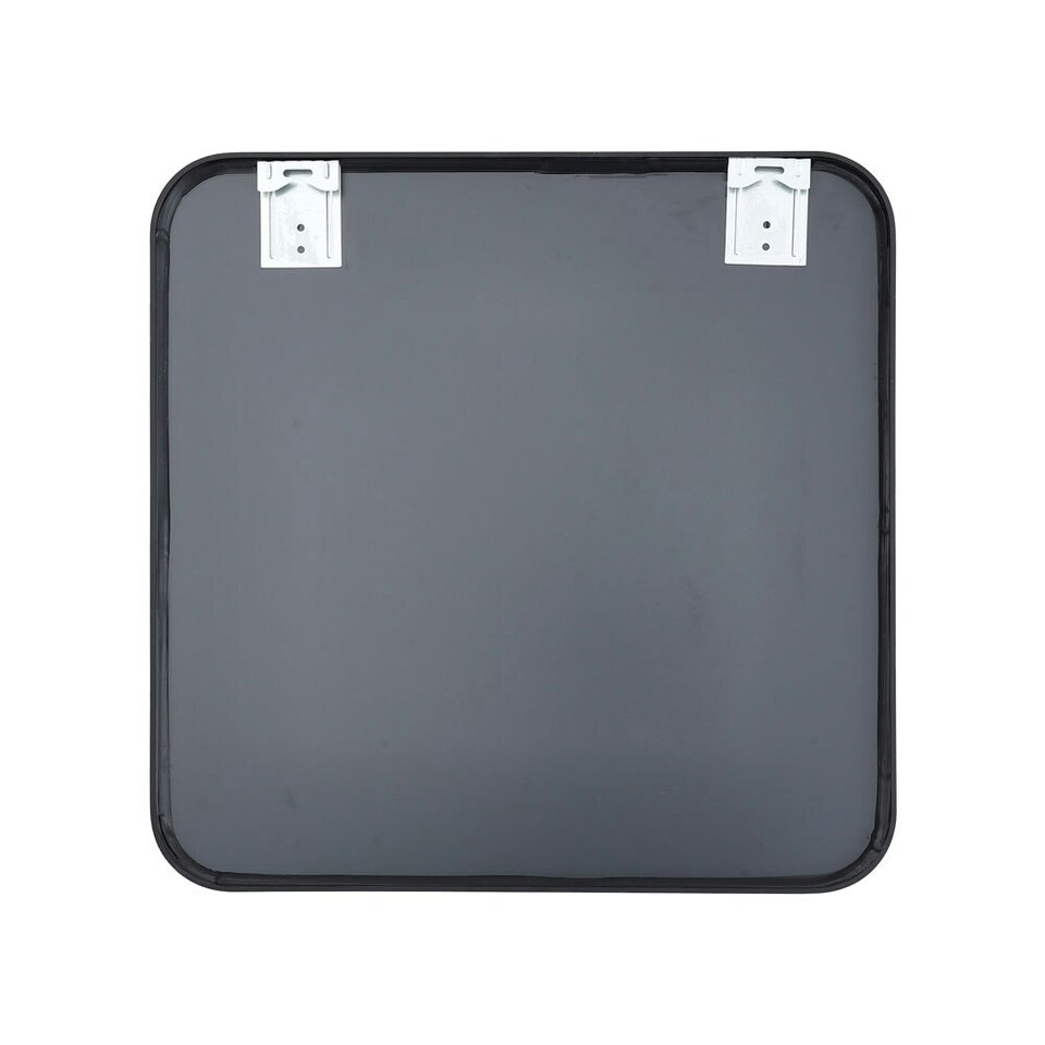 image 1 of Living and Home Square Wall Mirror - Black - 70cm | Black