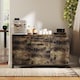 image 8 of HOMCOM Sideboard, Industrial Storage Cabinet with Doors, Drawer, Cupboard and Adjustable Shelves for Living Room, Dining Room, Hallway, Rustic Brown